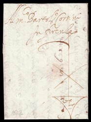 1602 Corsini Entire addressed to Florence from Lucca showing a Very ...