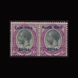 SG 6 var. King’s Head. 6d. Plate flaw, missing “Z” of ZUID on ...