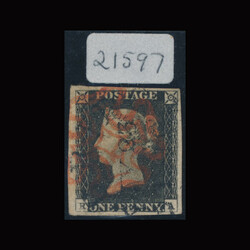 2865100: Great Britain 1840 1d black