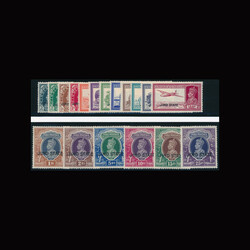 India/Jind SG 109-126 1937-1938 3p. to 25Rs. SM.  India/Jind. 1937 ...