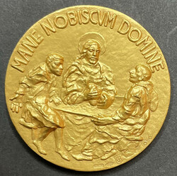VATICANO - 1979 - Paolo VI medaglia " Mane Nobiscum Domine" in oro, ...