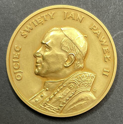 VATICANO - 1979 - Giovanni Paolo II medaglia commemorativa in oro, ...