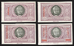 1924 - Manzoni, la serie delle "Prove d'Archivio" non dentellate per ...