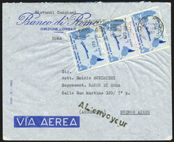 REPUBBLICA ITALIANA - 1961 - Gronchi Rosa 205 Lire ricoperto da ...