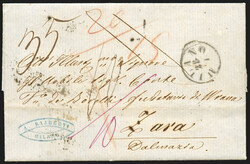 1859 - Fresca lettera da Milano per Zara del 28.07.1859, con ...