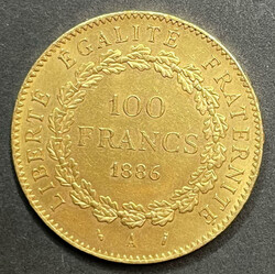 FRANCIA - 1886 - Repubblica 100 Franchi oro, SPL