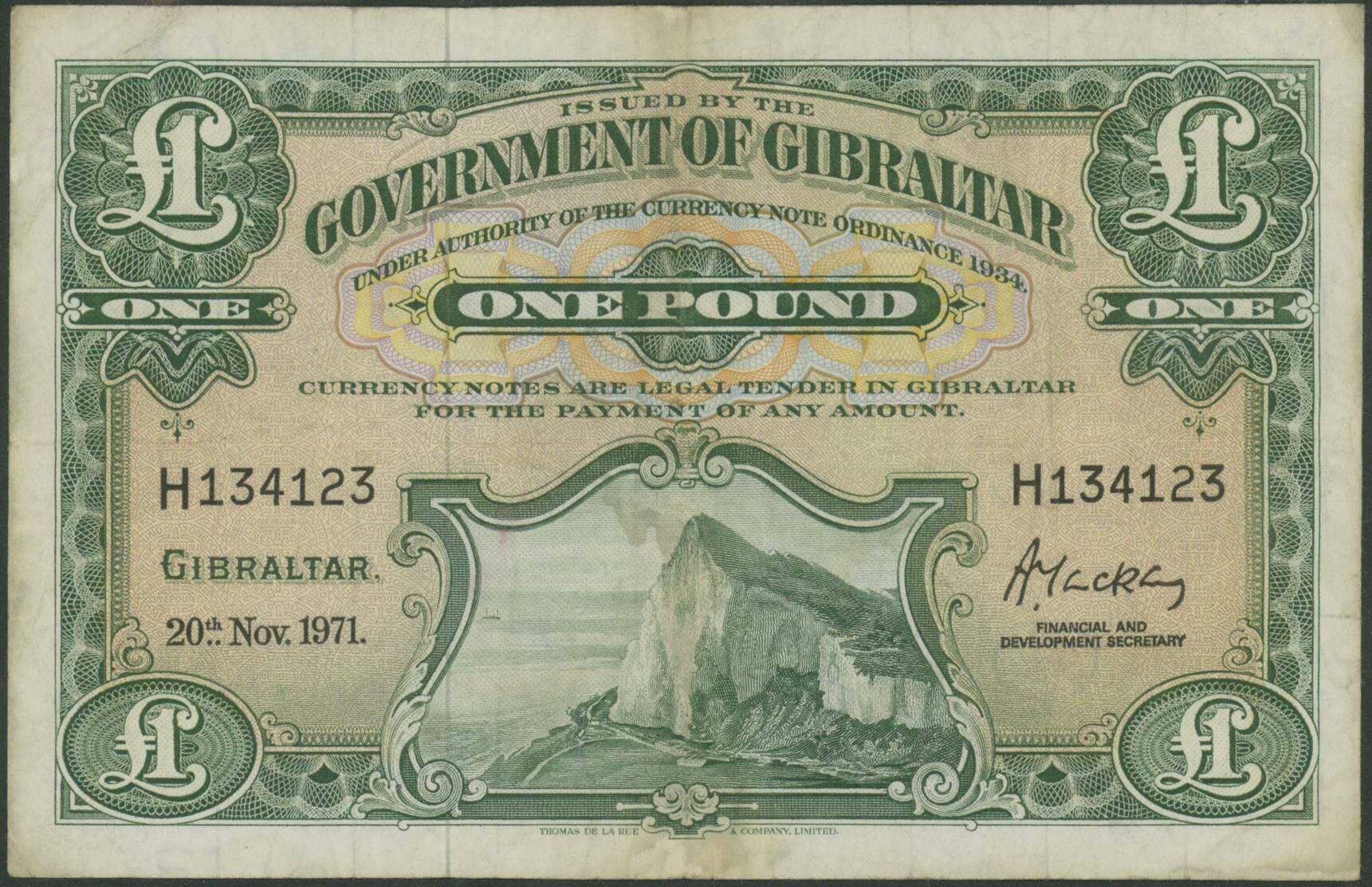 110.130: Banknotes - Gibraltar