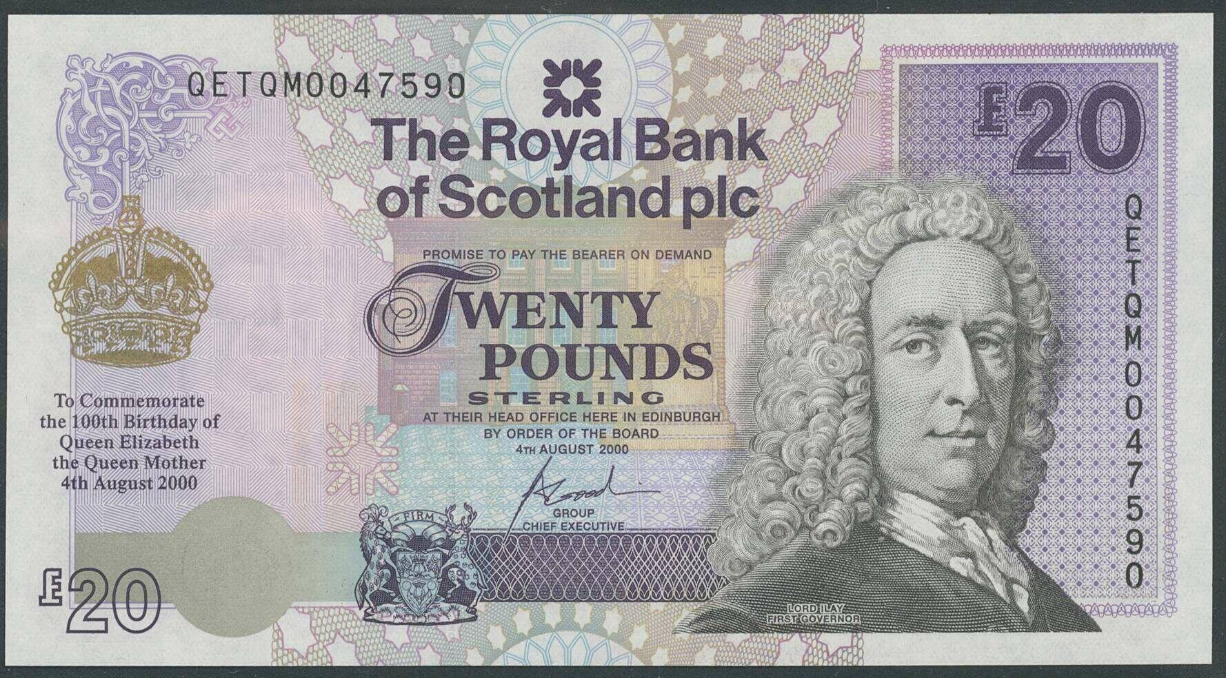 110.150.50: Banknotes - Great Britain - Scotland
