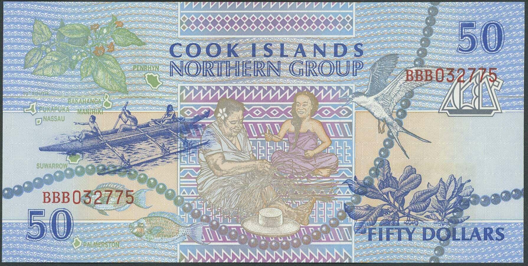 110.580.20: Banknoten - Ozeanien - Cook Inseln