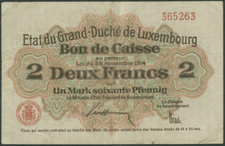 110.270: Banknoten - Luxemburg