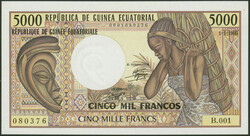 110.550.20: Banknoten - Afrika - Äquatorialguinea
