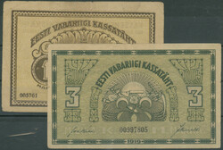 Estland, Eesti Vabariigi Kassattäht, Lot von 14 Stk.: 7x 5 Penni o.D ...