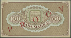 Estland, Eesti Vabariigi Kassattäht, 100 Marka 1923, einseitiger ...