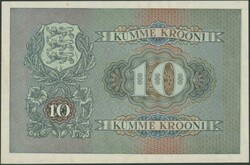Estland, Eesti Pank, 10 Krooni 1940. Pick 68. I-/ aunc