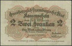 Luxemburg, Großherzoglich Luxemburgischer Staat, Kassenschein 2 ...