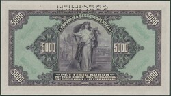 Tschechoslowakei, Republik, 5000 Korun 6.7.1920, Serie C918386, mit ...