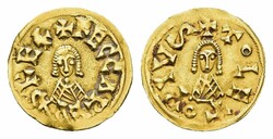 20.10.60.20: Medieval Coins - Migration Period - Visigoths - Reccared, 586 - 601