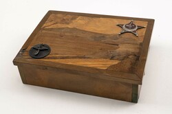 Hölzerne Kassette aus dem persönlichen Besitz Jakob Grimmingers, ...