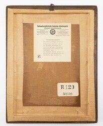 W. Wolf, "Deutschland Erwache" Gouache auf Leinwand, 38,5 x 28,5 cm, ...