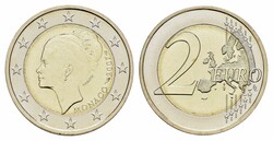 2 Euro, 2007, Grace Patricia Kelly zum 25. Todestag, im Ausgabeetui ...