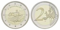 2 Euro, 2015, 800 Jahre Bau des ersten Schlosses auf dem Felsen von ...