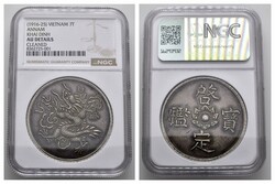 Annam, 7 Tien, o.J. (1916-25), Khai Dinh, KM X M1.1, NGC AU DETAILS ...