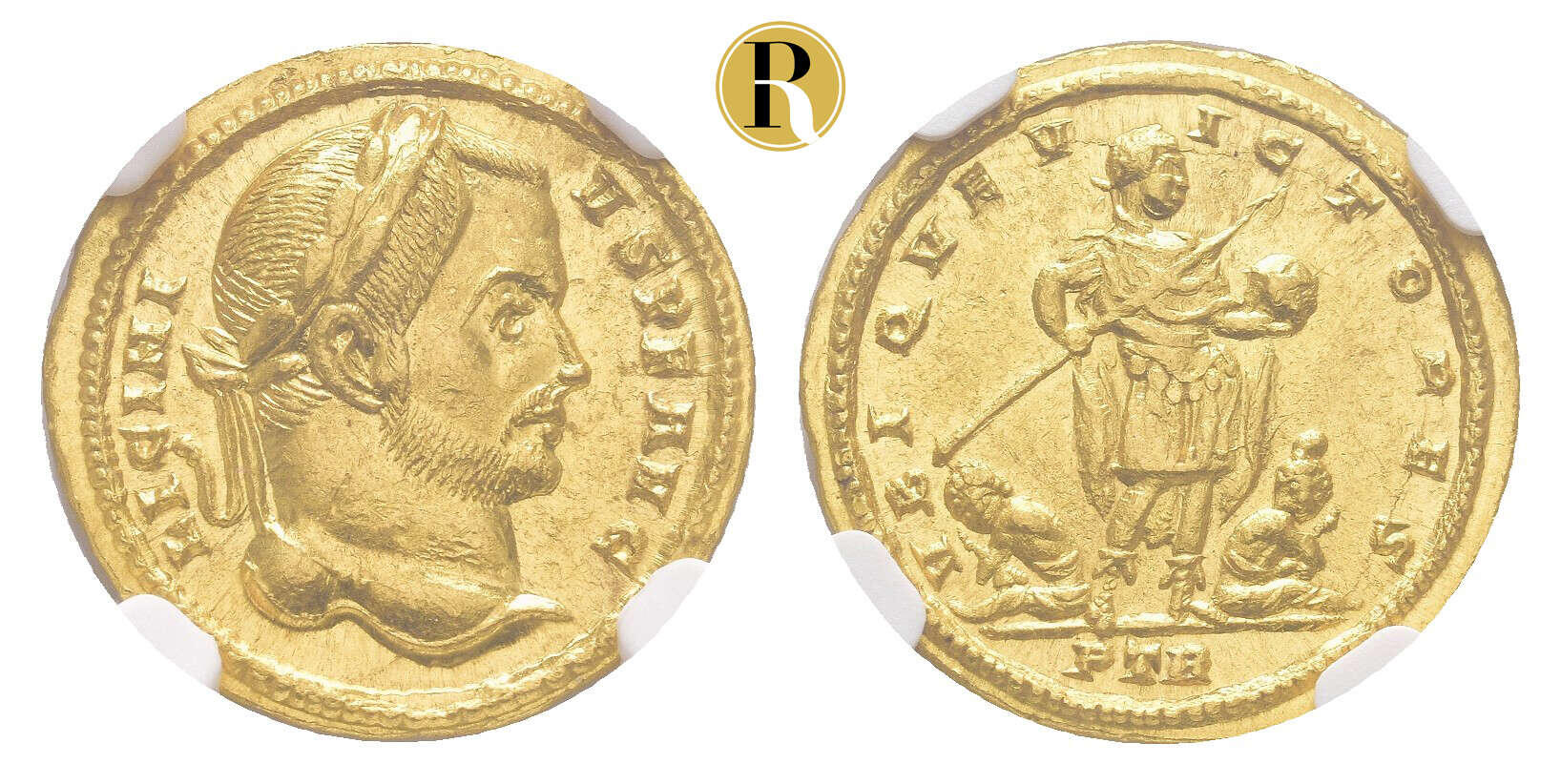 MÜNZEN RÖMISCHE KAISERZEIT, Licinius I., 308-324, Solidus (454 g), ...
