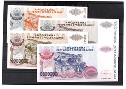 Kroatien, Lot 11 St.: Republika Hrvatska zu 1, 5, 10, 25, 100, 50000 ...