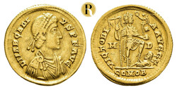 Arcadius, 395-402, Solidus (4,41 g), Mediolanum. Av.: Kürassiertes ...