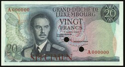 110.270: Banknoten - Luxemburg