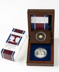 1000 und 3000 Francs CFA, 2021, Springbok Dedication Set, auf den 95. ...