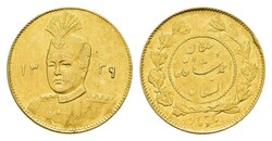 1 Toman, Gold, AH 1339, Ahmad, Fb. 84, kl. Schrötlingsfehler, kl. Kr ...