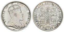 Dollar, 1904, Edward VII., KM 26, gereinigt, ssAutomatically ...