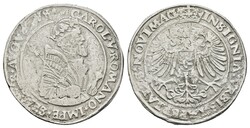 Taler, o. J. (1519-1556), Karl V., Nijmegen, Dav. 8543, Fassungsspur, ...