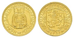 Dukat, Gold, 1923, St. Wenzel, Fb. 2, wz. Rf., vzAutomatically ...