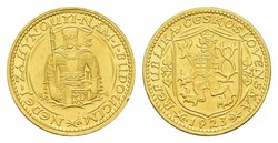 Dukat, Gold, 1923, St. Wenzel, Fb. 2, wz. Rf., wz. Kr. ...
