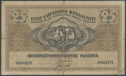 Estland, schönes Lot 11 St. ; 2x 5 Penni (III) P-39; 20 Penni (1919) ...