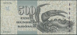 Färöer -Inseln, 500 Kronur (20)04, Pick 27, Hologramm tlw. ...