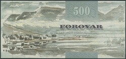 Färöer -Inseln, 500 Kronur (20)04, Pick 27, Hologramm tlw. ...