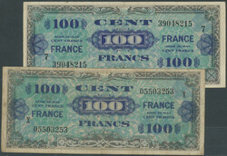 Lot Österreich und Frankreich, Aliierte Militärbehörde, 6 St.: ...