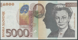 Slowenien, 5.000 Tolarjev 15.1.2004. Pick 33b, I/ unc