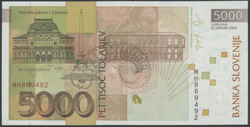 Slowenien, 5.000 Tolarjev 15.1.2004. Pick 33b, I/ unc