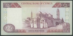 Zypern, 5 Pounds,1.2.1997, Pick 58, kl. Fleck, sonst I/ ...