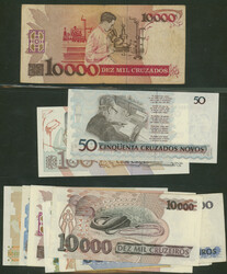 Brasilien, Lot von ca. 94 Banknoten Republik und die Zentralbank ...