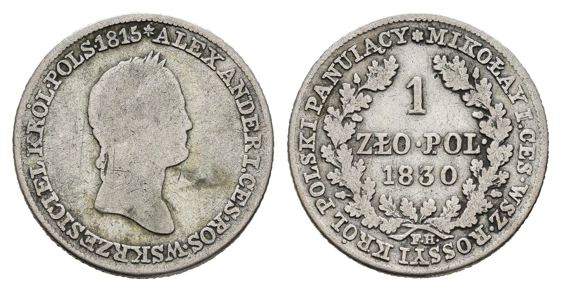 1 Zloty, 1830, Nikolaus I., Warschau, Bitkin 999, sAutomatically ...