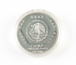 5 Nuevos Pesos, 1994, Chaac Mool, 1 oz Silber, KM 574, im Ausgabeetui ...
