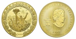 300 Dollars, Gold, 2009, KM 911, im Originaletui mit originalem ...