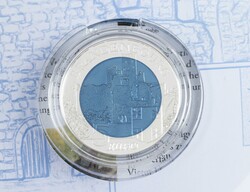5 Euro, Niob, 2015, Burg Brandenburg, in Folder, PP