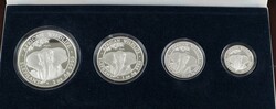 200, 100, 50 und 25 Schilling, 2021, African Wildlife - Prestige Set, ...