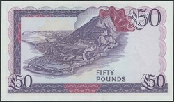 Gibraltar, Government of Gibraltar, 50 Pounds 27.11.1986, P.24. Erh. ...
